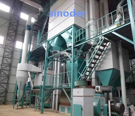 Animal Feed Production Machine 8t/H Pellet Mill Animal Feed Complete Plant