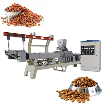 Fabricada na China Equipamento para fabricação de forragem para animais de estimação Linha de processamento de pellets de ração para plantas de peixe